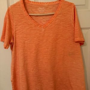 Chico’s size 1 (8) short sleeve slub (ultimate tee). New without tag.